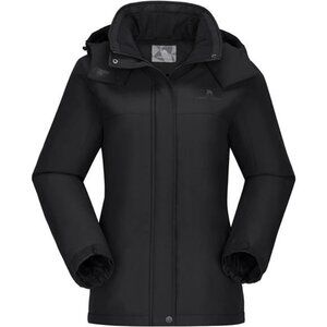 Women's Ski Jacket Winter Snow Coat Warm Fleece Mountain Waterproof
